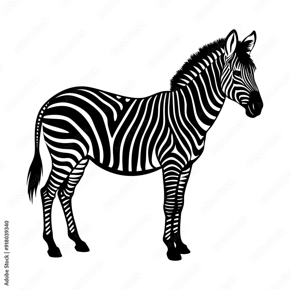 Fototapeta premium Zebra illustration vector