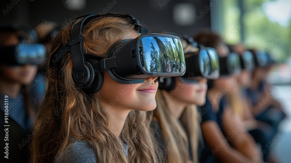 Students Using Virtual Reality Glasses in Learning Environment Generative AI Students Using Virtual Reality Glasses in Learning Environment Generative AI