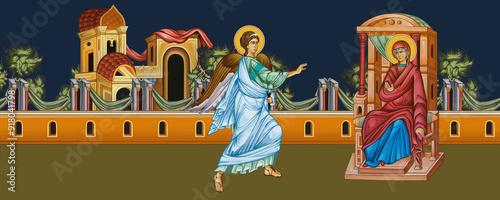 Fotografie Annunciation to Blessed Virgin Mary