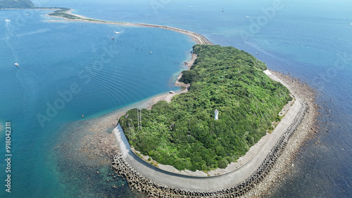 Obraz na płótnie Spectacular aerial photos of Awaji Island and Naruga Island. (6) w salonie