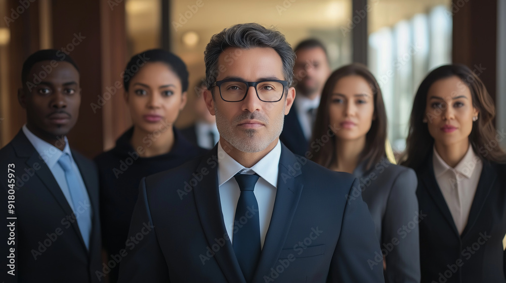 Portrait of employees, people and happy team or collaboration in office. Diversity. Business and smile at work as leader, executive and partner.