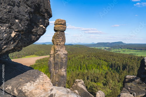 sandstone hoodoo in the saxon switzerland