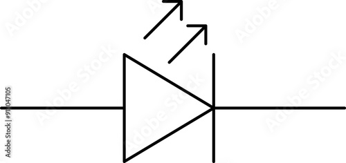 Electronic circuit symbols. Graphic symbols for electrical components in schematic circuit diagrams. Vector .