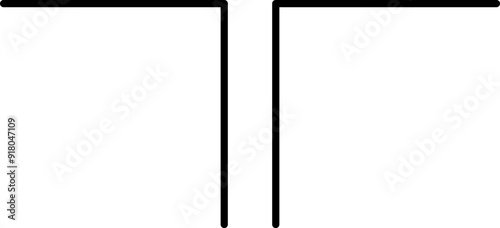 Electronic circuit symbols. Graphic symbols for electrical components in schematic circuit diagrams. Vector .