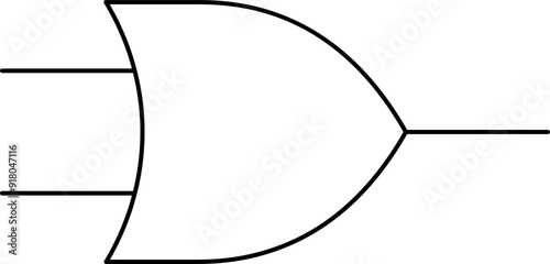 Electronic circuit symbols. Graphic symbols for electrical components in schematic circuit diagrams. Vector . photo