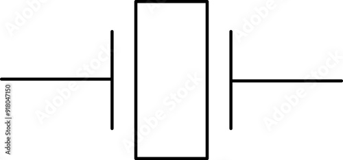 Electronic circuit symbols. Graphic symbols for electrical components in schematic circuit diagrams. Vector .