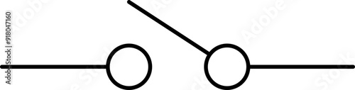 Electronic circuit symbols. Graphic symbols for electrical components in schematic circuit diagrams. Vector .
