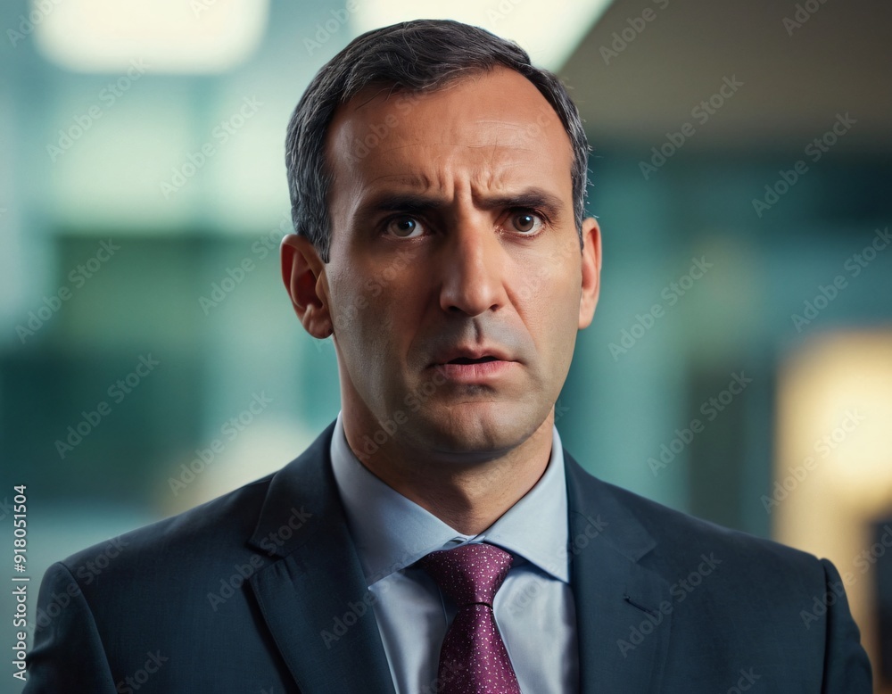 portrait of a confused business man portrait of a confused business man