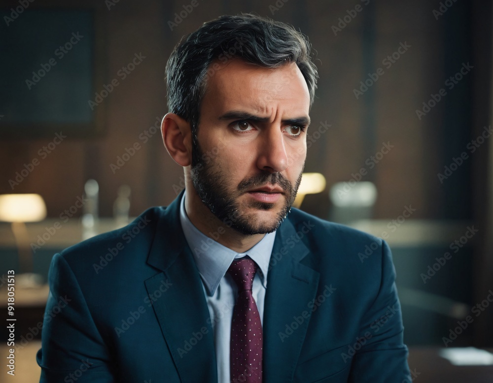 portrait of a confused business man portrait of a confused business man