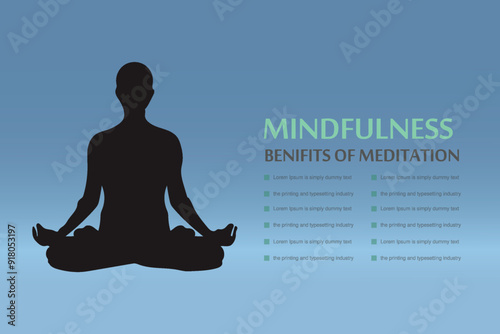 Meditation health benefits for body infographic
