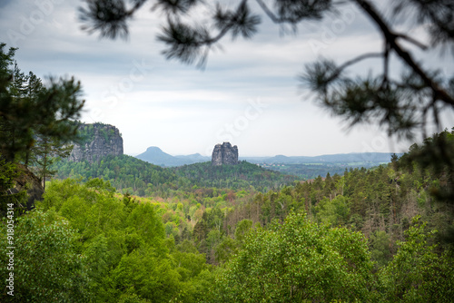 overlook at falkenstein in saxon switzerland photo