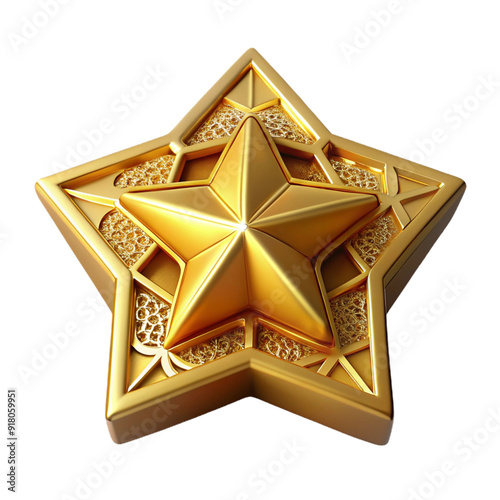 diant golden starburst, geometric and dynamic