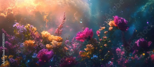 Flowers Blooming in the Cosmic Sky