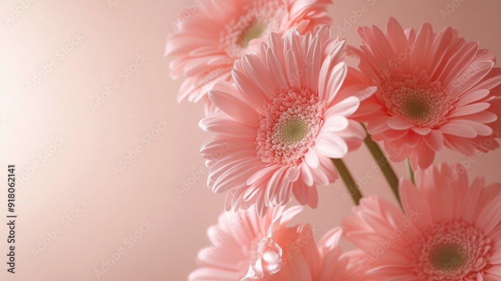 A soft pink flower arrangement set against a single-color backdrop, embodying the beauty and simplicity of spring. A soft pink flower arrangement set against a single-color backdrop, embodying the beauty and simplicity of spring.