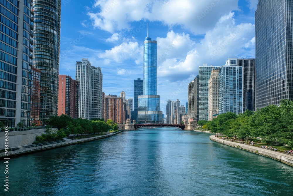 City Water Loop. Chicago Skyline, Architecture, and Great American Midwest Views City Water Loop. Chicago Skyline, Architecture, and Great American Midwest Views