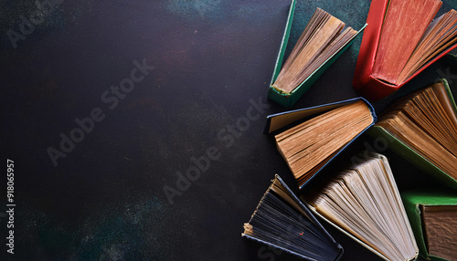 Set of old books photo