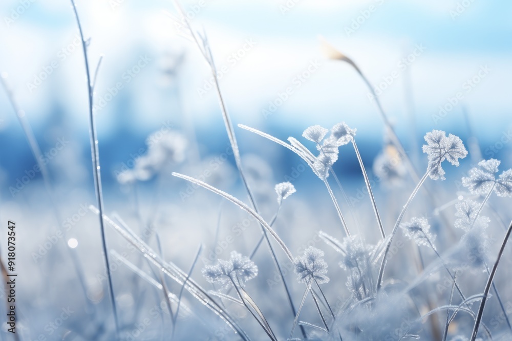 Obraz premium Frost Material Structure Background - Generative AI