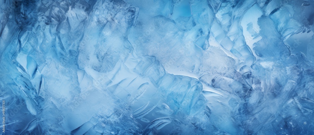Ice Material Structure Background - Generative AI Ice Material Structure Background - Generative AI