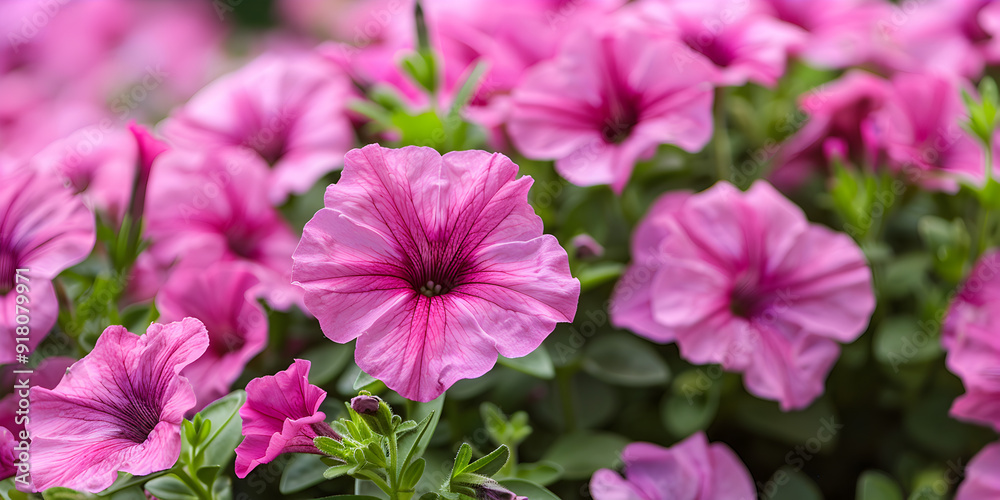 Bright pink petunia flowers botanical vibrant blooms for a background
Bright pink petunia flowers botanical vibrant blooms for a background