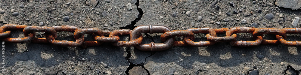 A simple, powerful image of a broken chain lying on the ground, symbolizing the strength of unionized workers. A simple, powerful image of a broken chain lying on the ground, symbolizing the strength of unionized workers.