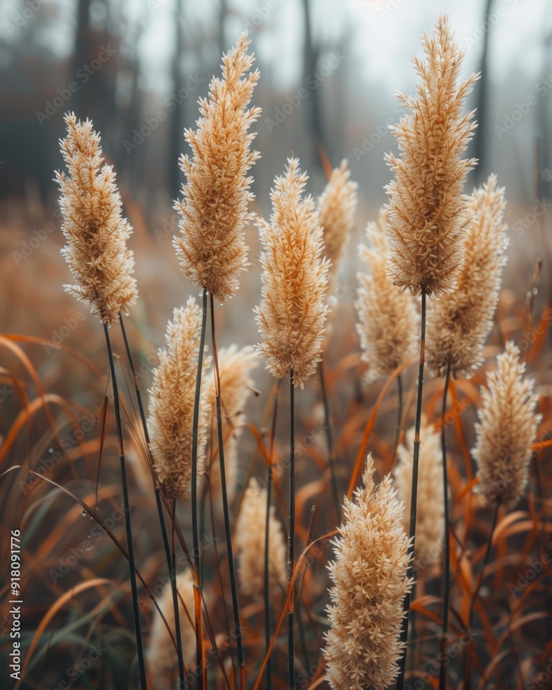 pampas grass field in autumn. warm atmosphere, natural light. card for design pampas grass field in autumn. warm atmosphere, natural light. card for design