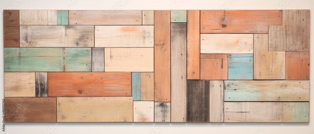 Reclaimed Wood Material Structure Background - Generative AI Reclaimed Wood Material Structure Background - Generative AI