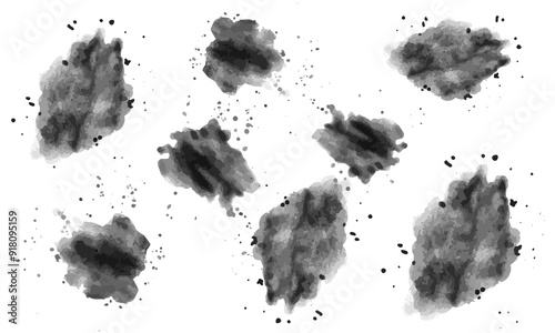 watercolor stains