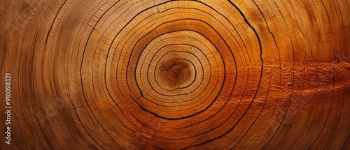Tree Rings Material Structure Background - Generative AI