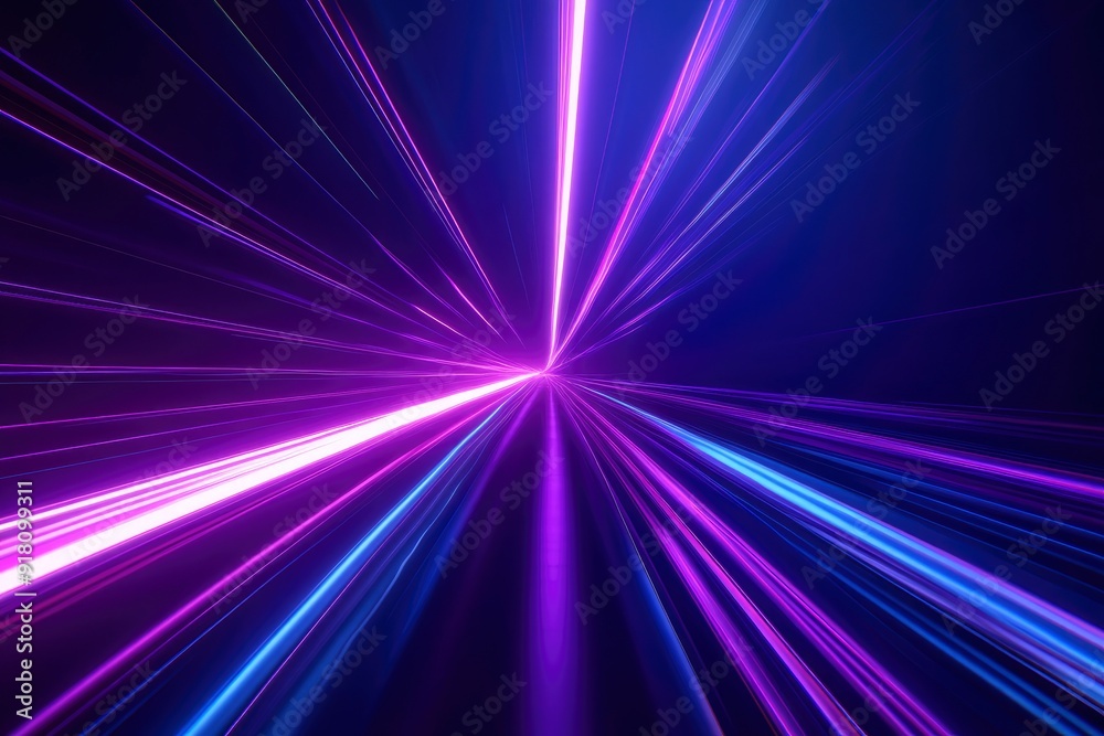 3d Render, Blue purple speed light line through dark background, abstract fast highway patch, hyper speed warp in space with generative ai 3d Render, Blue purple speed light line through dark background, abstract fast highway patch, hyper speed warp in space with generative ai