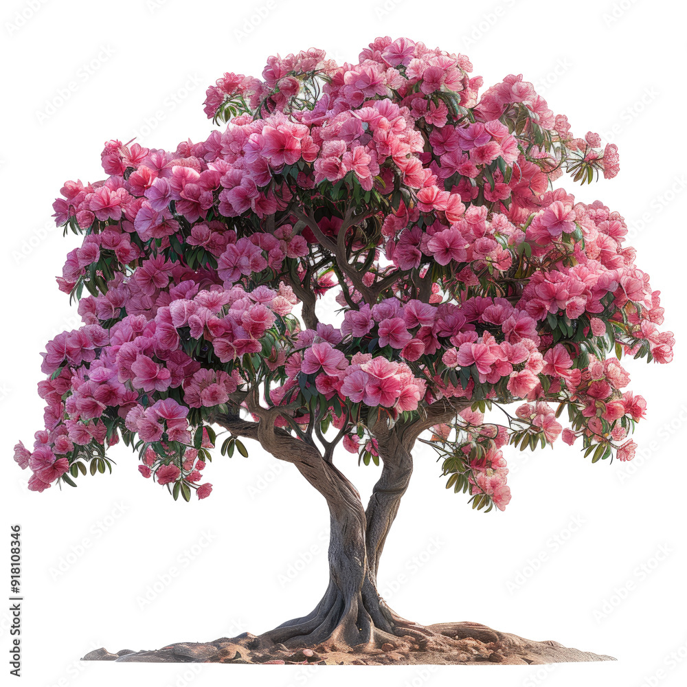 Obraz premium Sakura blooming in spring season isolated on a transparent background for web, banner, wallpaper