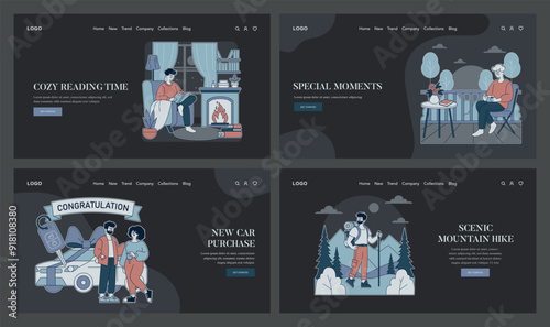 Special Moments. Flat Vector Illustration