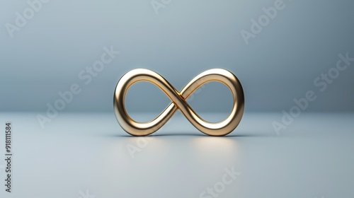 Endless Infinity: M�bius Strip Symbolizing Infinite Loop in Mathematics photo