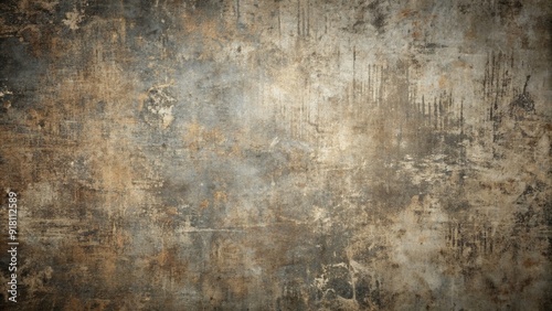 Weathered gray grunge texture with deep scratches and distressed details, perfect as a dark background or wallpaper with ample copy space for creative projects.