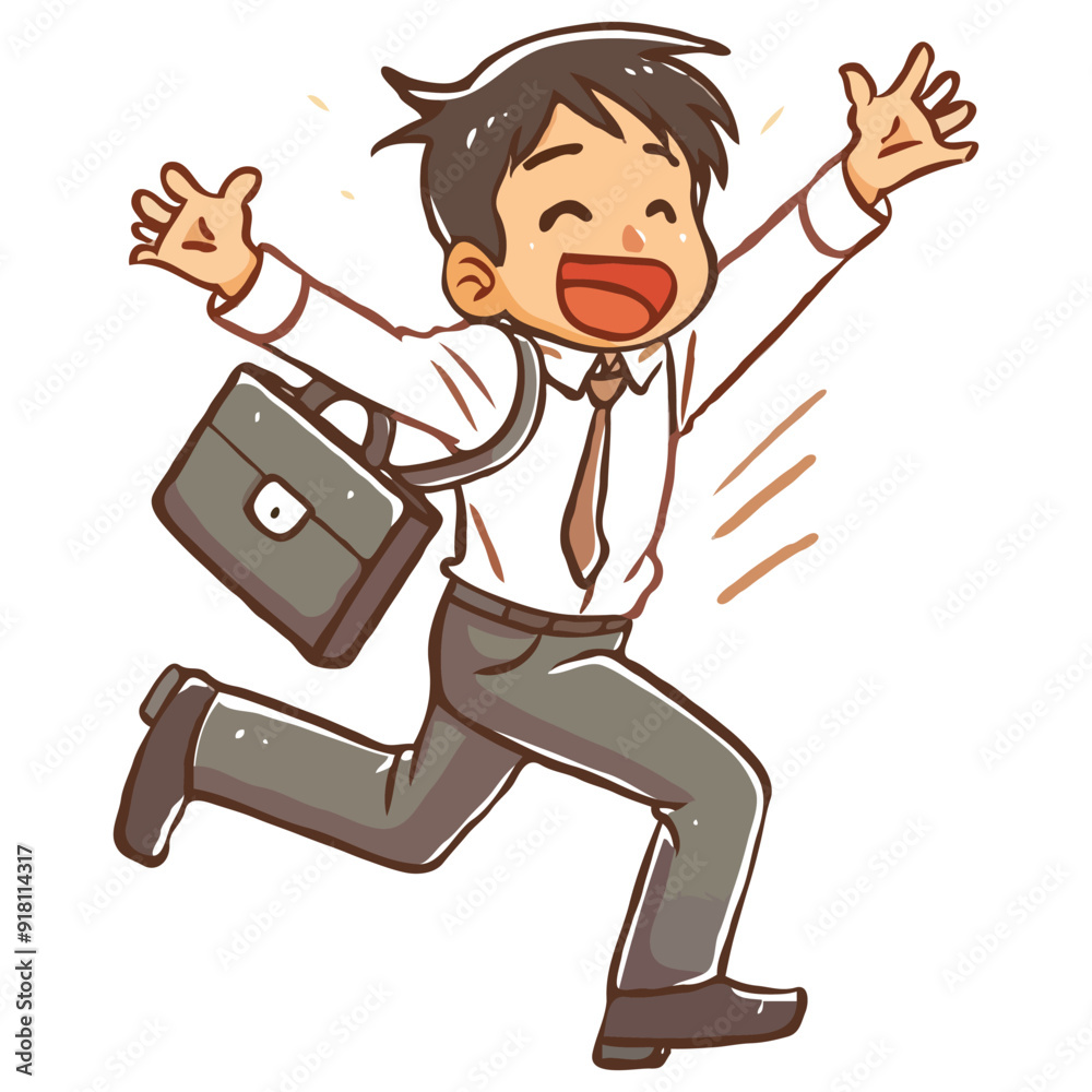 A young Japanese man in his thirties, wearing business casual A simple flat vector illustration on a white background A young Japanese man in his thirties, wearing business casual A simple flat vector illustration on a white background