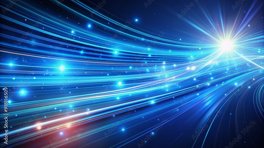 Vibrant streaks of light trail across a brilliant blue background, evoking a sense of futuristic velocity and advanced technology in this mesmerizing abstract motion design. Vibrant streaks of light trail across a brilliant blue background, evoking a sense of futuristic velocity and advanced technology in this mesmerizing abstract motion design.