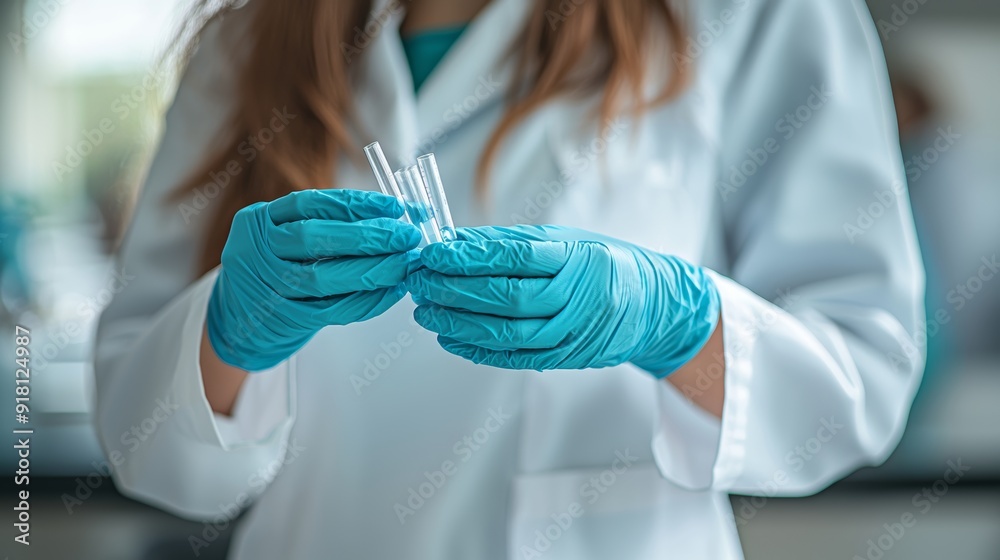 Medical Professionals Working with Test Tubes in a Laboratory Setting, Ideal for Healthcare and Science Related Concepts Generative AI Medical Professionals Working with Test Tubes in a Laboratory Setting, Ideal for Healthcare and Science Related Concepts Generative AI