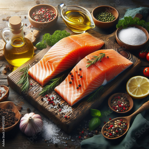 Salmon's Delicate Flavor Across Cuisines photo