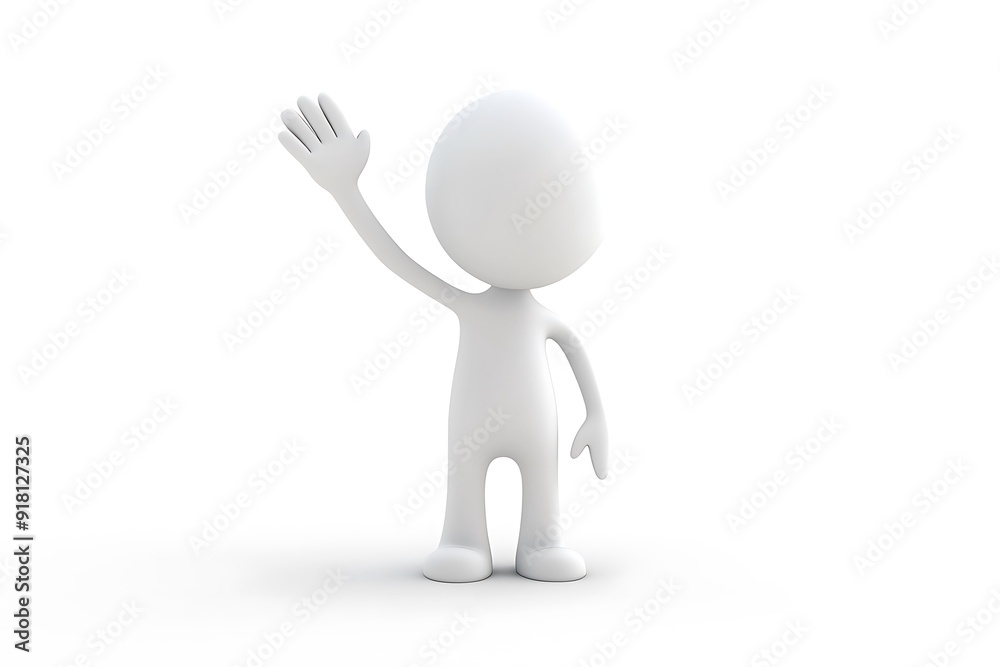 Illustration of man presenting empty space Illustration of man presenting empty space