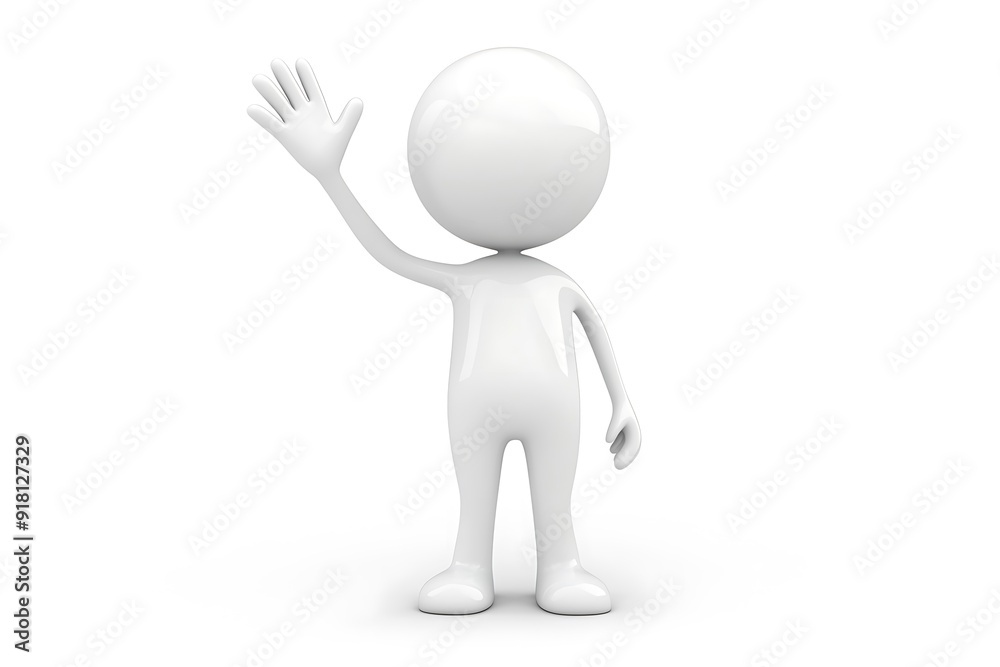 Illustration of man presenting empty space Illustration of man presenting empty space