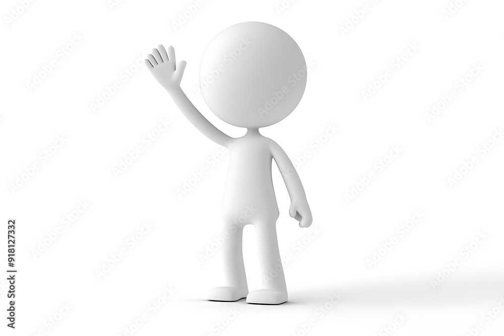 Illustration of man presenting empty space Illustration of man presenting empty space