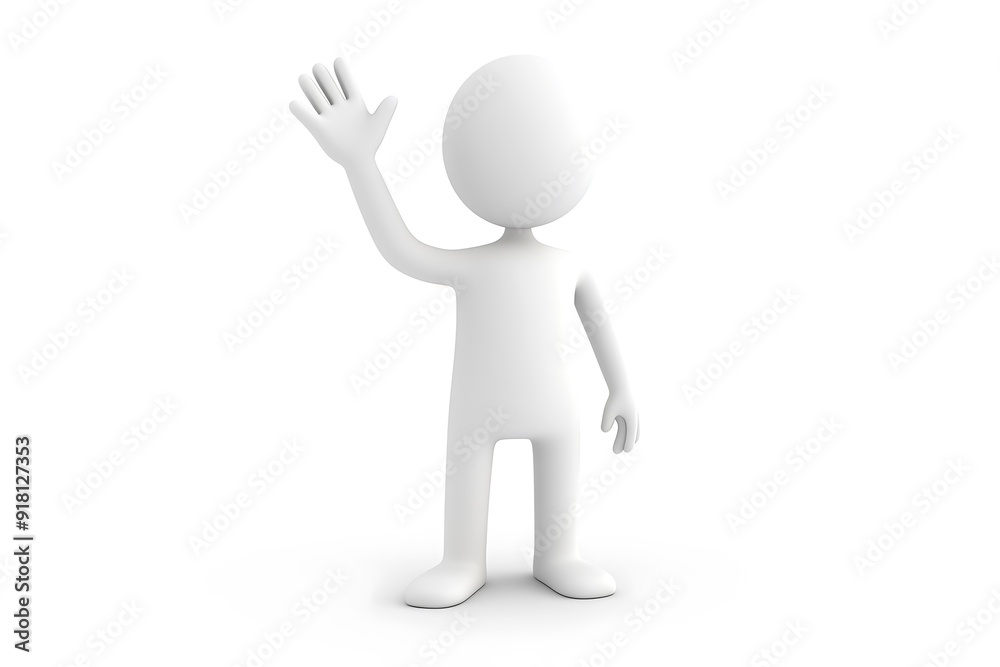 Illustration of man presenting empty space Illustration of man presenting empty space