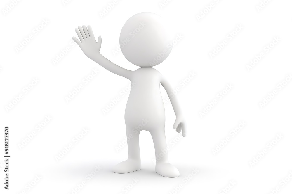 Illustration of man presenting empty space Illustration of man presenting empty space