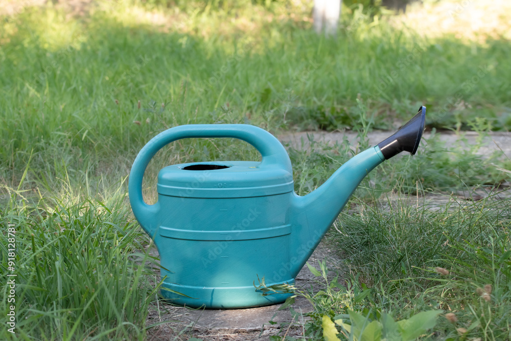 Close up of watering can. Garden, nature and gardening concept. Close up of watering can. Garden, nature and gardening concept.