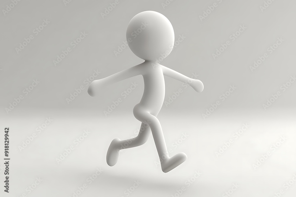 3d man waving his hand concept - 3d rendering 3d man waving his hand concept - 3d rendering