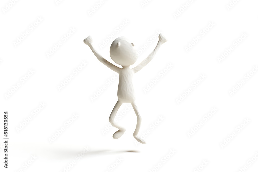 3d man waving his hand concept - 3d rendering 3d man waving his hand concept - 3d rendering