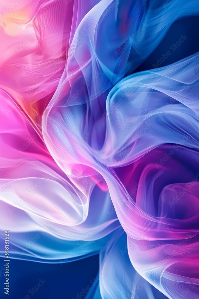 Fototapeta premium Abstract High Speed Movement on Blue Background Generative AI