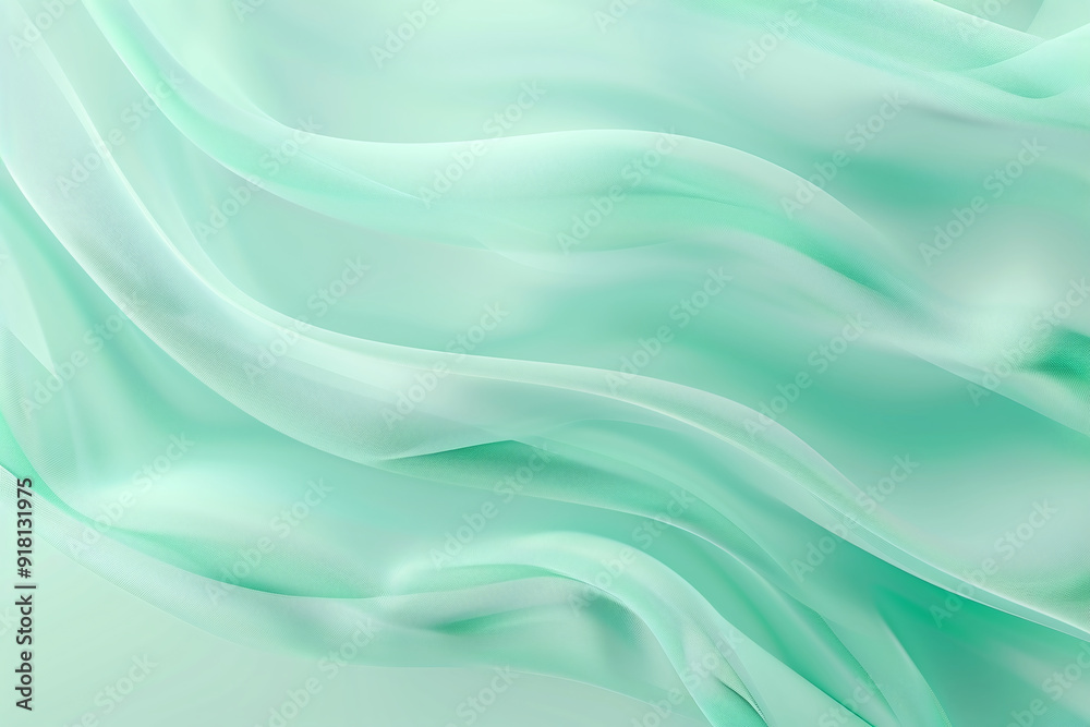 Modern abstract with fluid wave motion, concept design on mint green background. Modern abstract with fluid wave motion, concept design on mint green background.