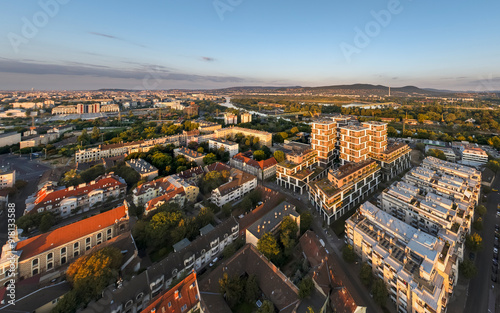 Canvas Print Metrodom is a luxury real estate park in 4th district, Budapest, Hungary,