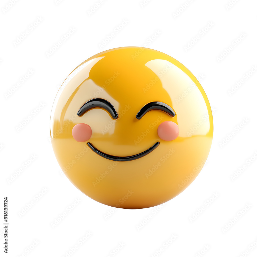 smiling face emoticon isolated on transparent background smiling face emoticon isolated on transparent background