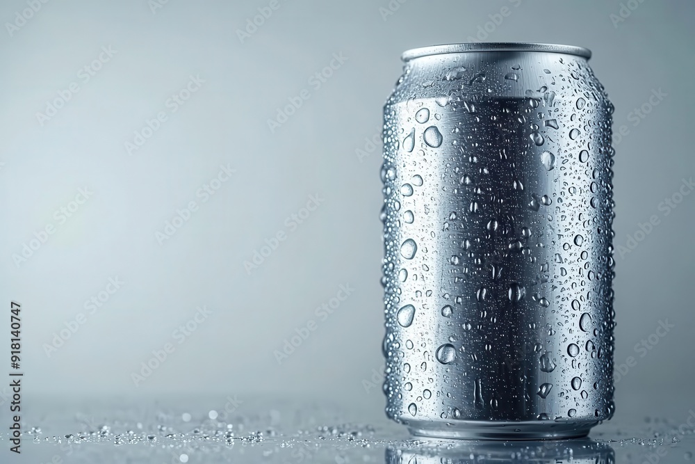 sleek aluminum soda can with condensation droplets isolated on a pristine white background crisp details showcase the metallic sheen and modern design of the 330ml beverage container sleek aluminum soda can with condensation droplets isolated on a pristine white background crisp details showcase the metallic sheen and modern design of the 330ml beverage container